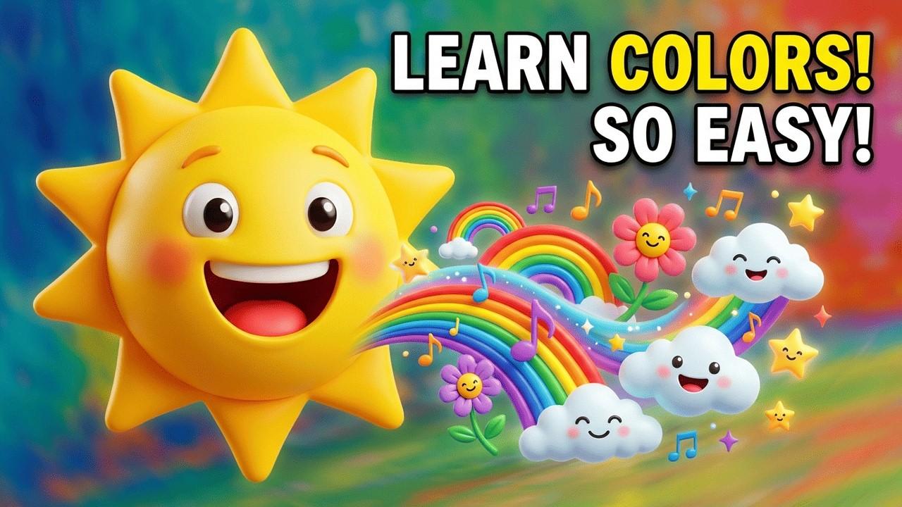 Colors Song 🌈 Fun & Easy Learning for Kids 🎶