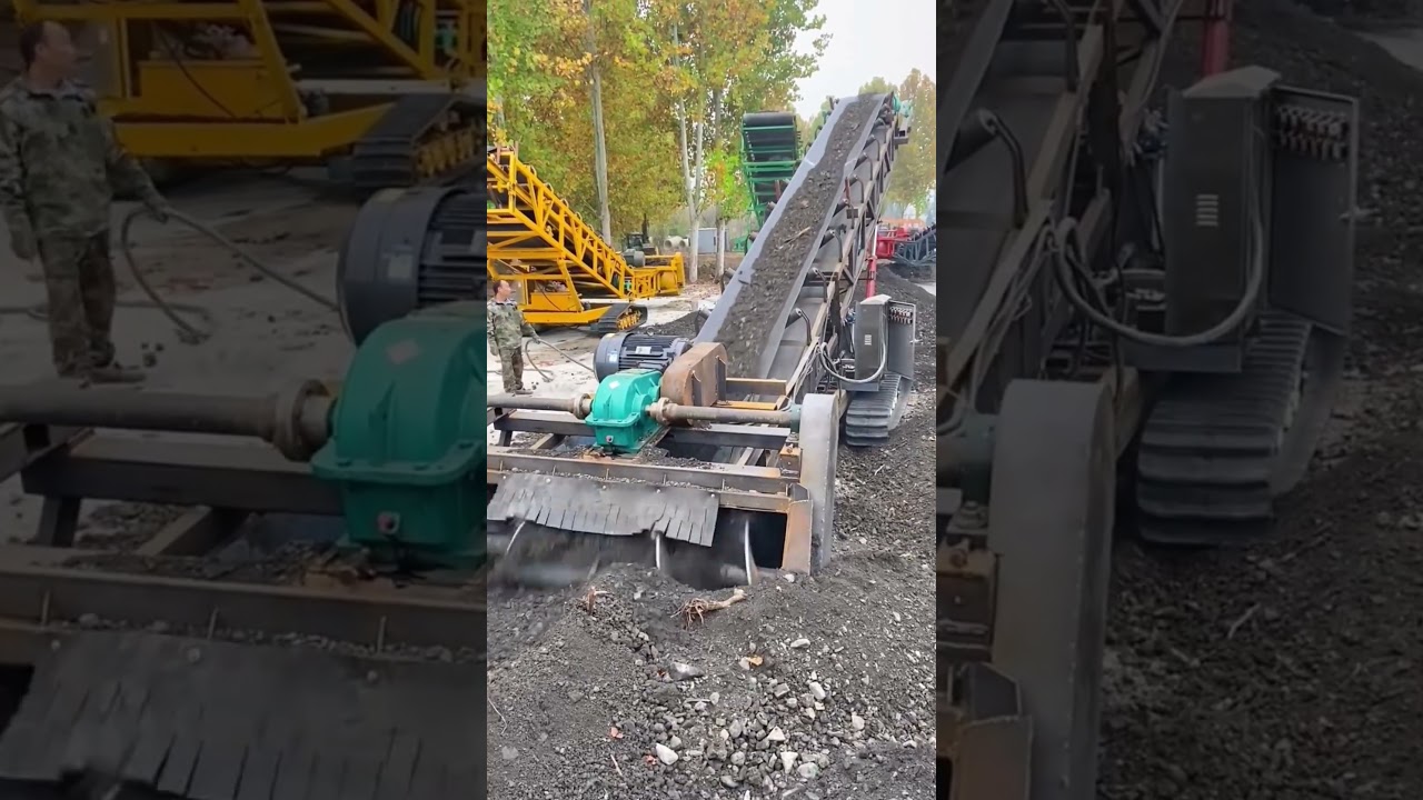 The Mechanical Loading and Transportation Process of Sand and Stone