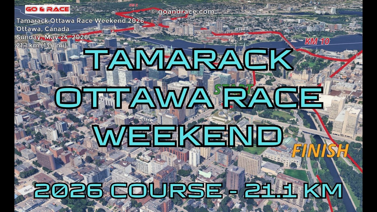 Fly over the Tamarack Ottawa Race Weekend 2026 course! 🏃&zwj;♂️ 3D Animation