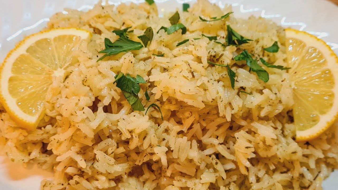 Греческий лимонный рис