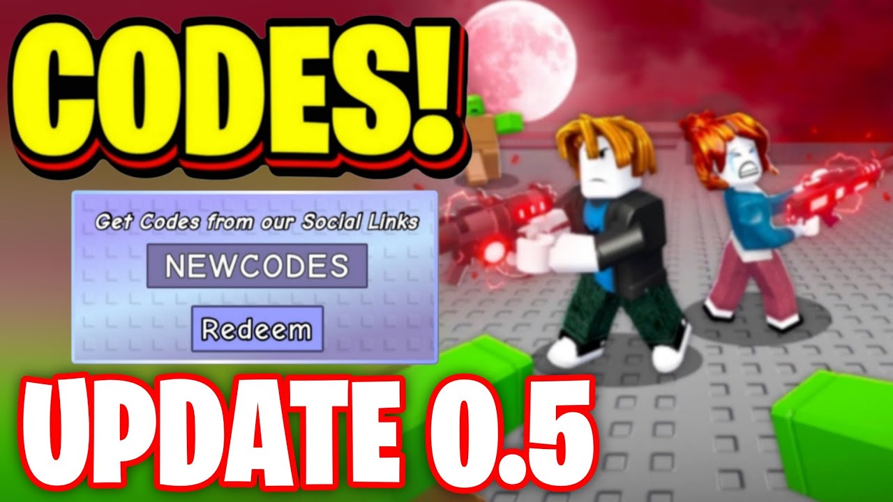 *NEW* ALL WORKING BLOODMOON UPDATE CODES FOR SURVIVE ZOMBIE ARENA! ROBLOX SURVIVE ZOMBIE ARENA CODES