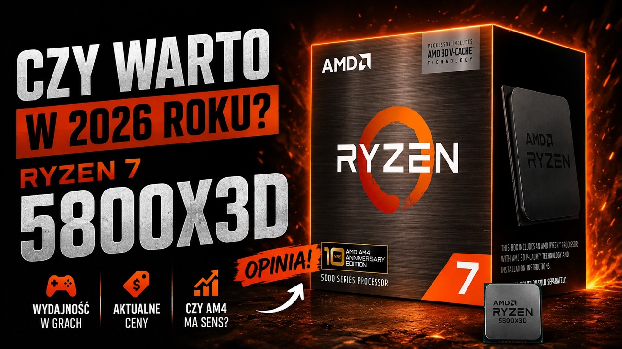 Ryzen 7 5800X3D w 2026 &ndash; nadal kr&oacute;l AM4? Por&oacute;wnanie z 7800X3D