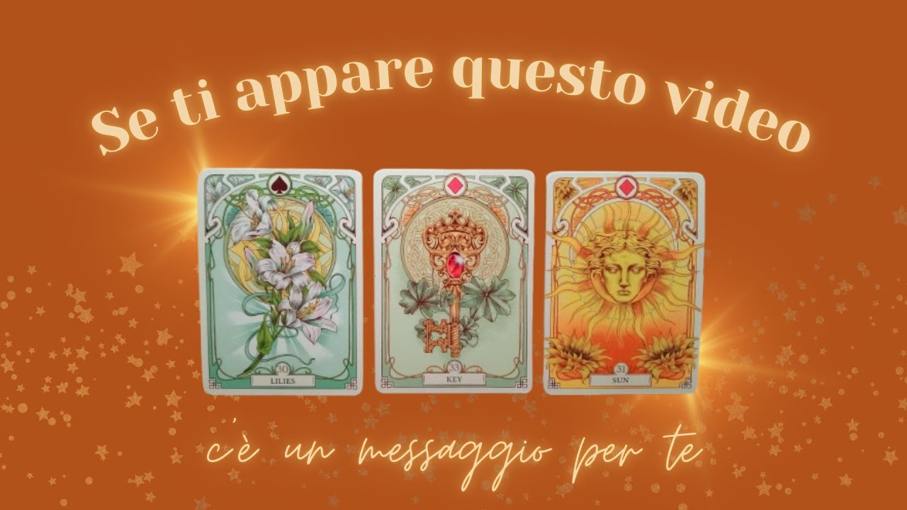 Se ti appare questo video, c'è un messaggio per te. ✨​ 🥰 Tarocchi Interattivi 🧿🧿