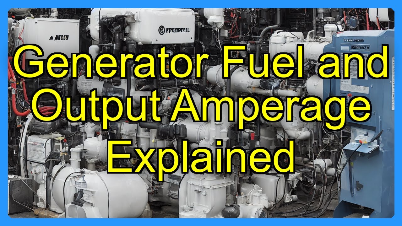 Generator Fuel and Output Amperage Explained