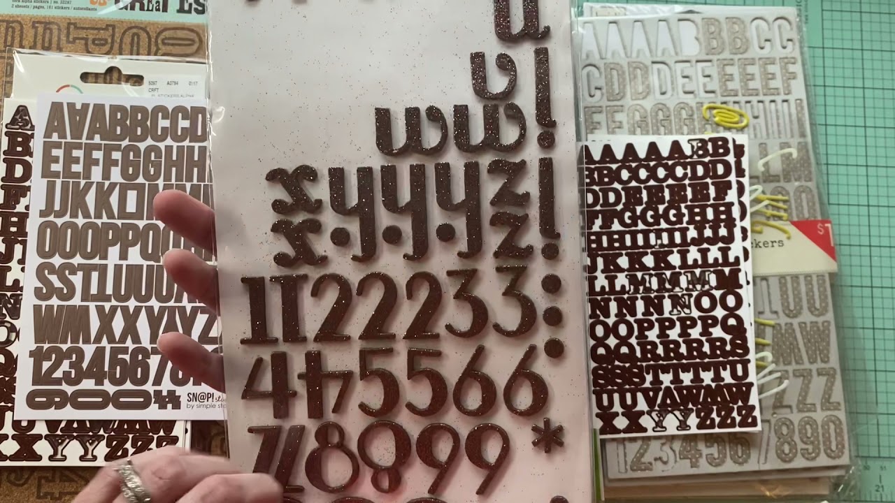 Declutter my crafty stash: Alphabet stickers Part 2