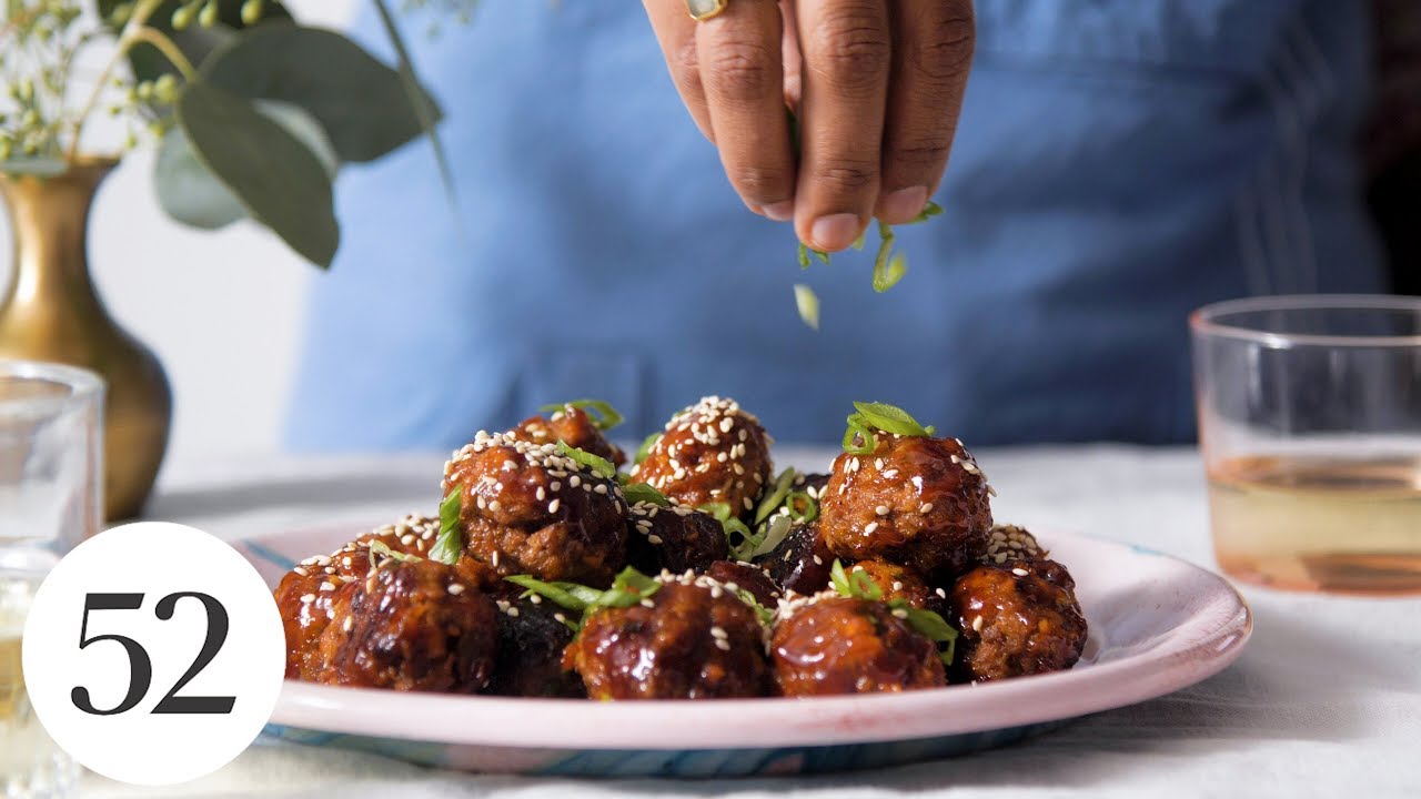 Spicy Korean-Style Gochujang Meatballs