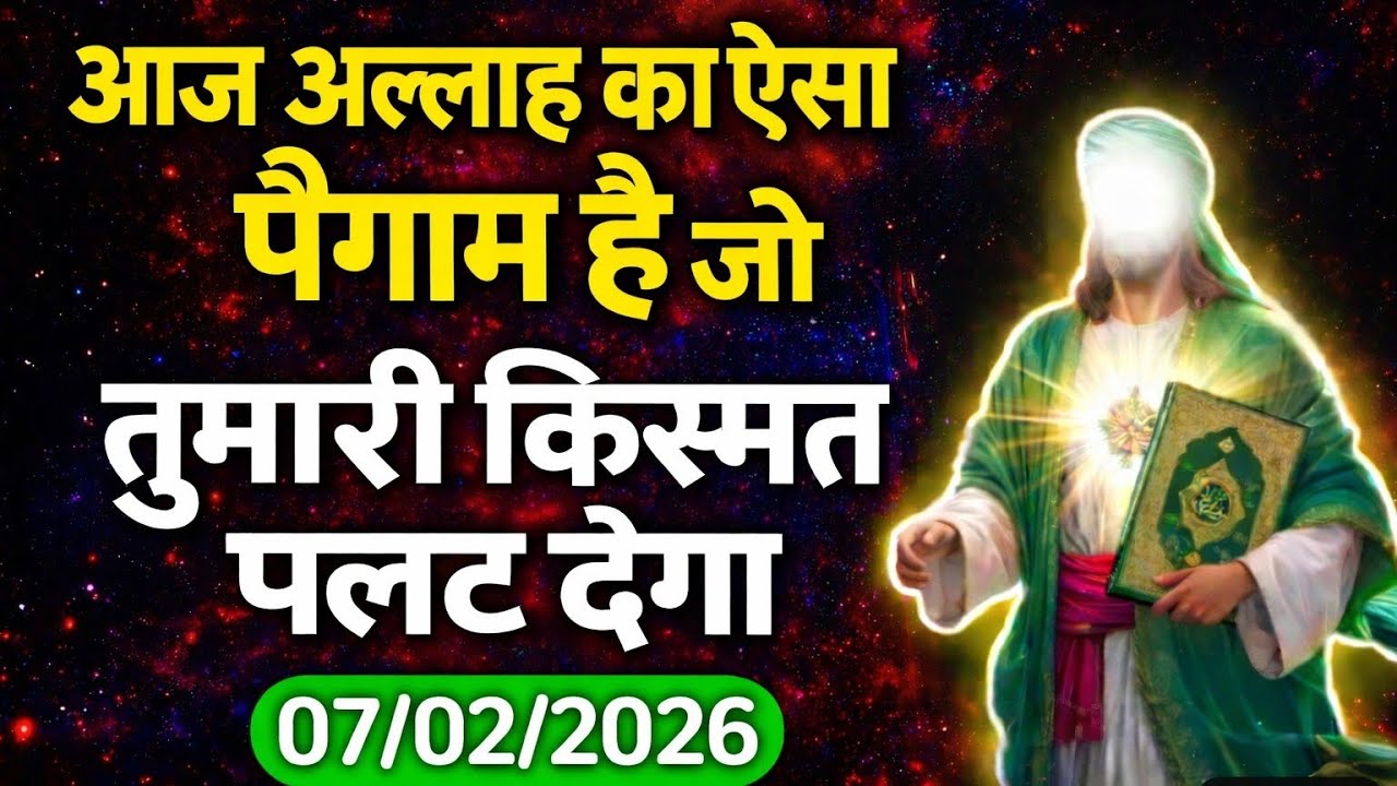 ✅07/02/2026अल्लाह का पैग़ाम | ज़रूर सुनो#motivation 