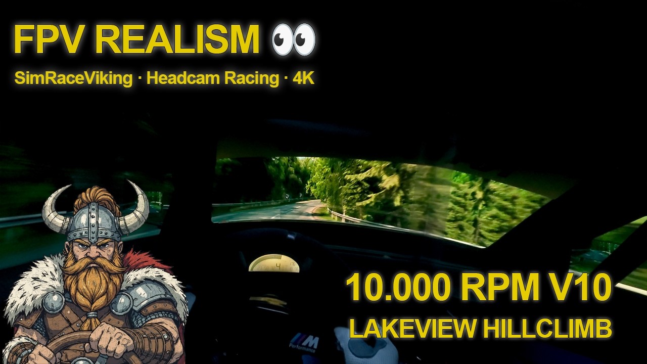 BMW V10 Hillclimb – 10,000 RPM Onboard | 4K Headcam | FPV Realism