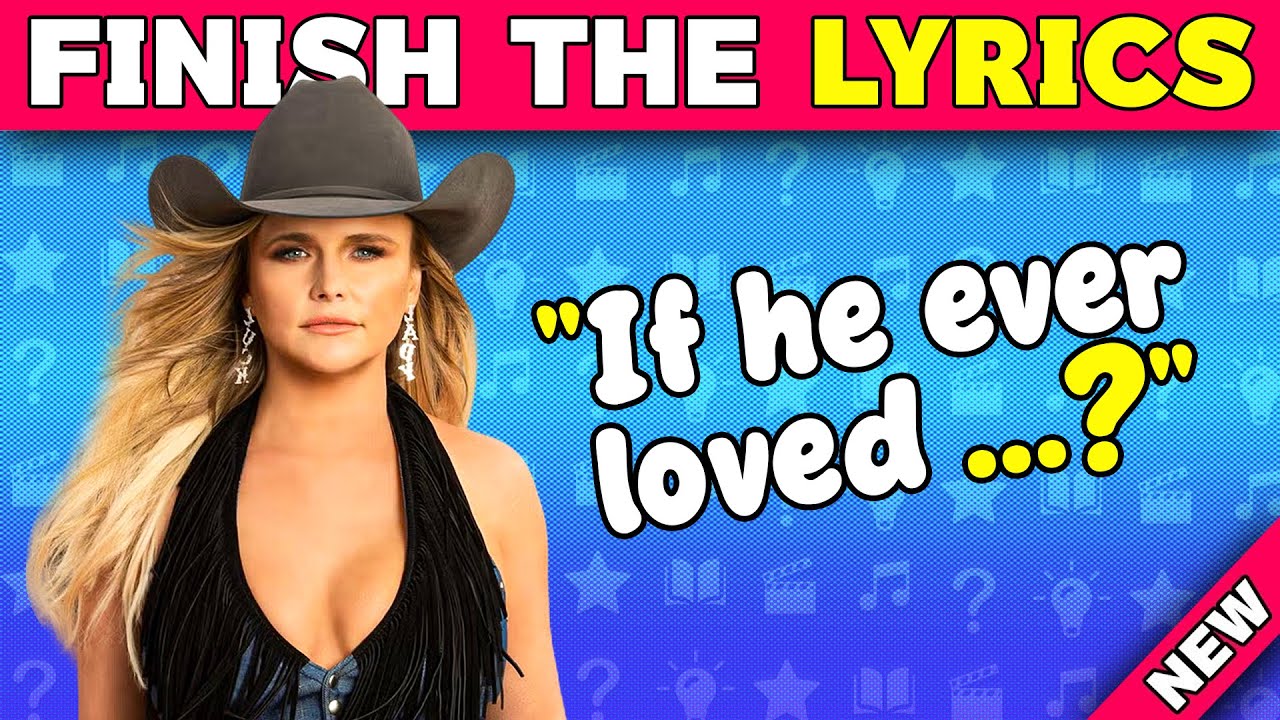 Finish the Lyrics Quiz Country Songs Edition🎶 How Many Can You Get Right?