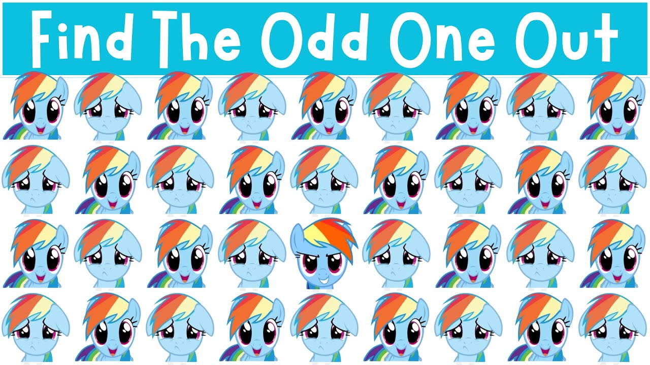 Find The Odd One Out: My Little Pony Mane Six