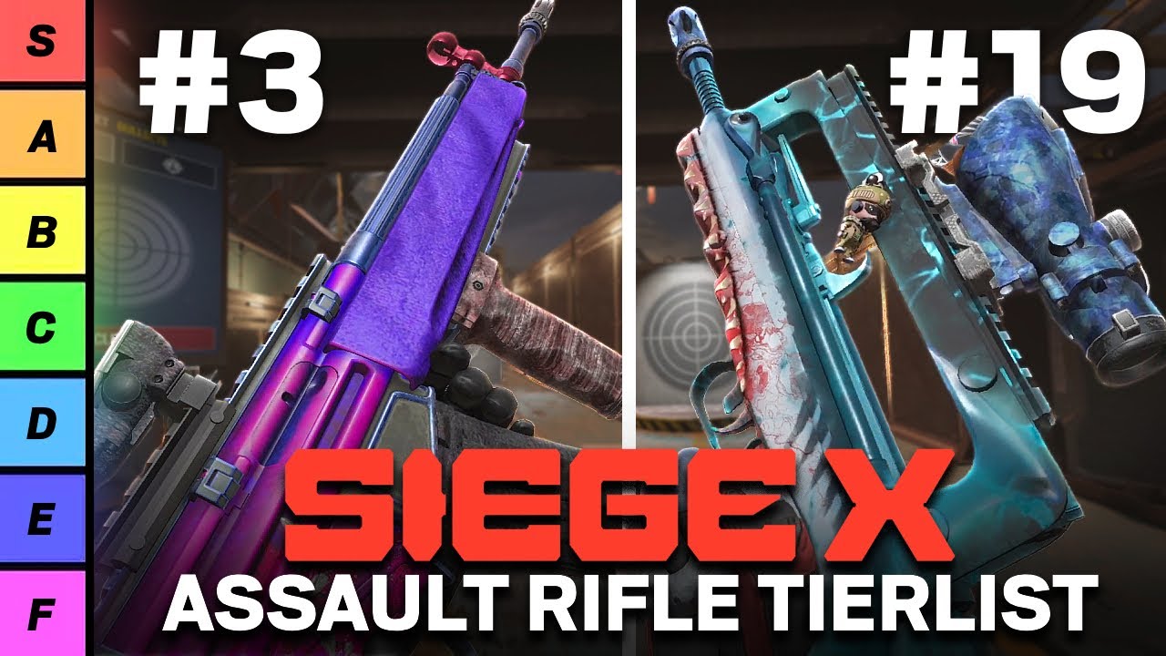 RANKING EVERY AR IN SIEGE X FROM WORST TO BEST!