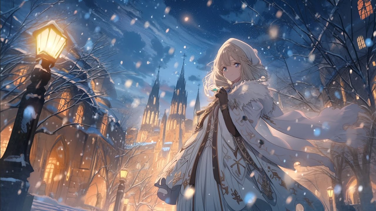 Fall into Deep Sleep - Relaxing Piano Music and Snow Ambience in Winter | My Winter Heart
