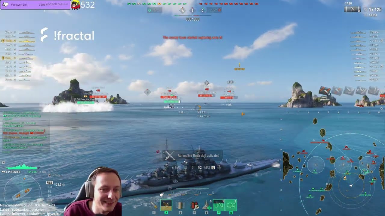 Preussen - The reload and overmatch is so strong
