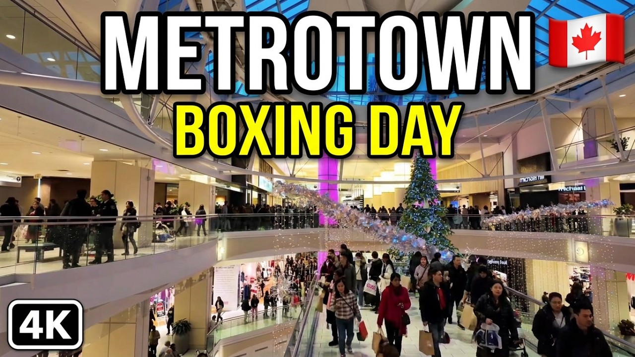 🇨🇦 [4K] 🛍 ✨️ Boxing Day Madness at Metropolis at Metrotown (Shopping Mall) December 2025