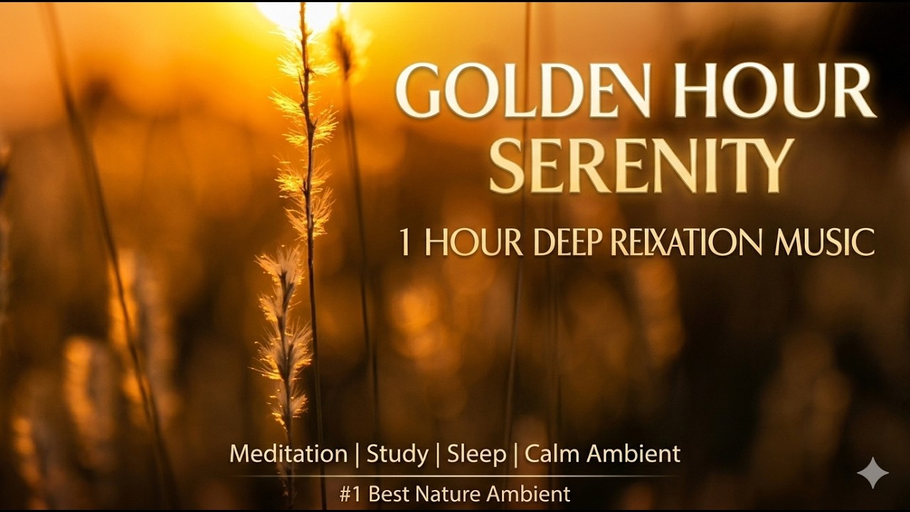 Golden Hour Serenity | 1 Hour Deep Relaxation & Ambient Music for Sleep