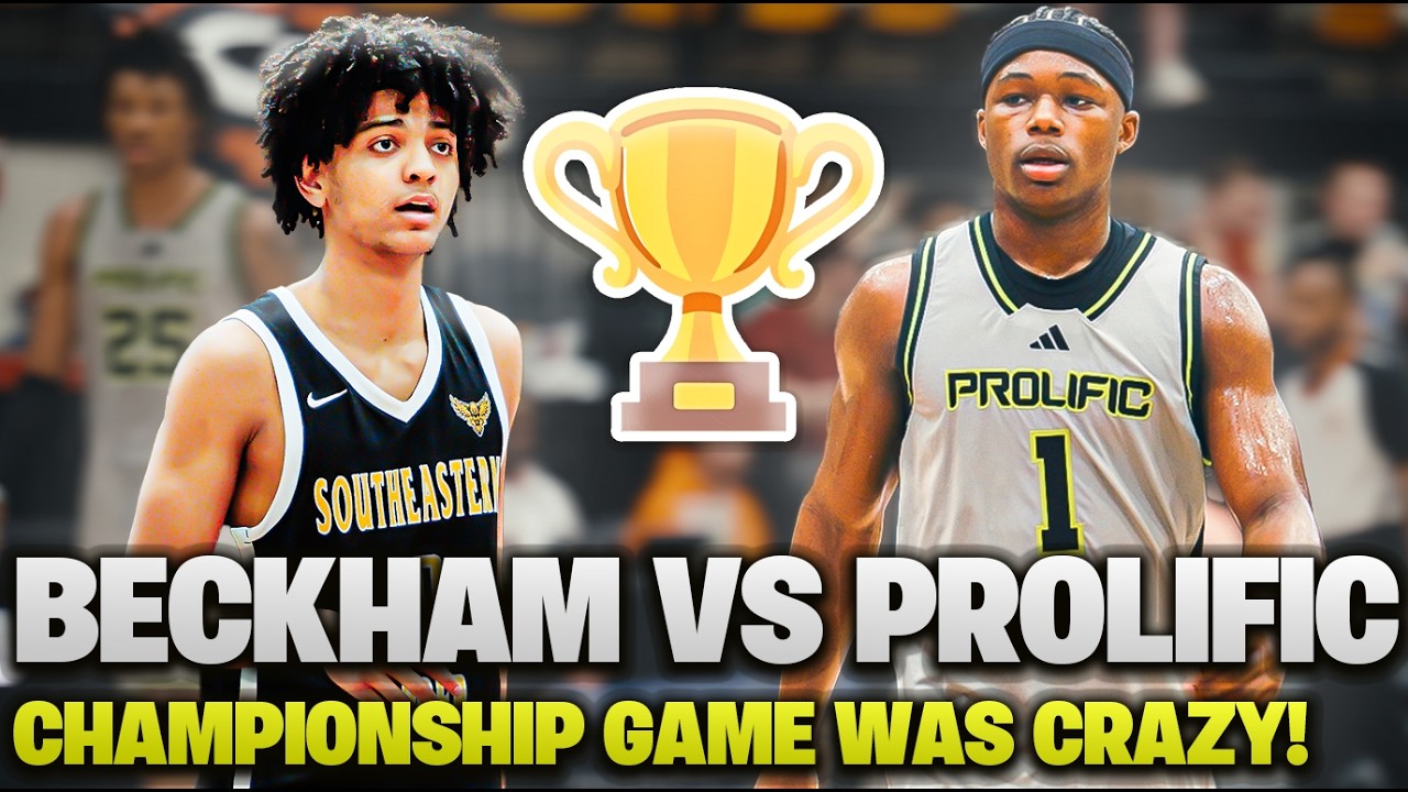 Beckham Black VS Prolific Prep Meet Again In Championship game! LAST GAME OF THE SZN👀🔥