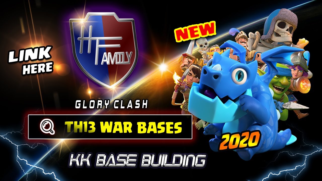 *NEW* TOP 5 Th13 CWL War Bases WITH LINK/H.T Family Base Building/KK Design/Anti 2-3 Star /COC #636