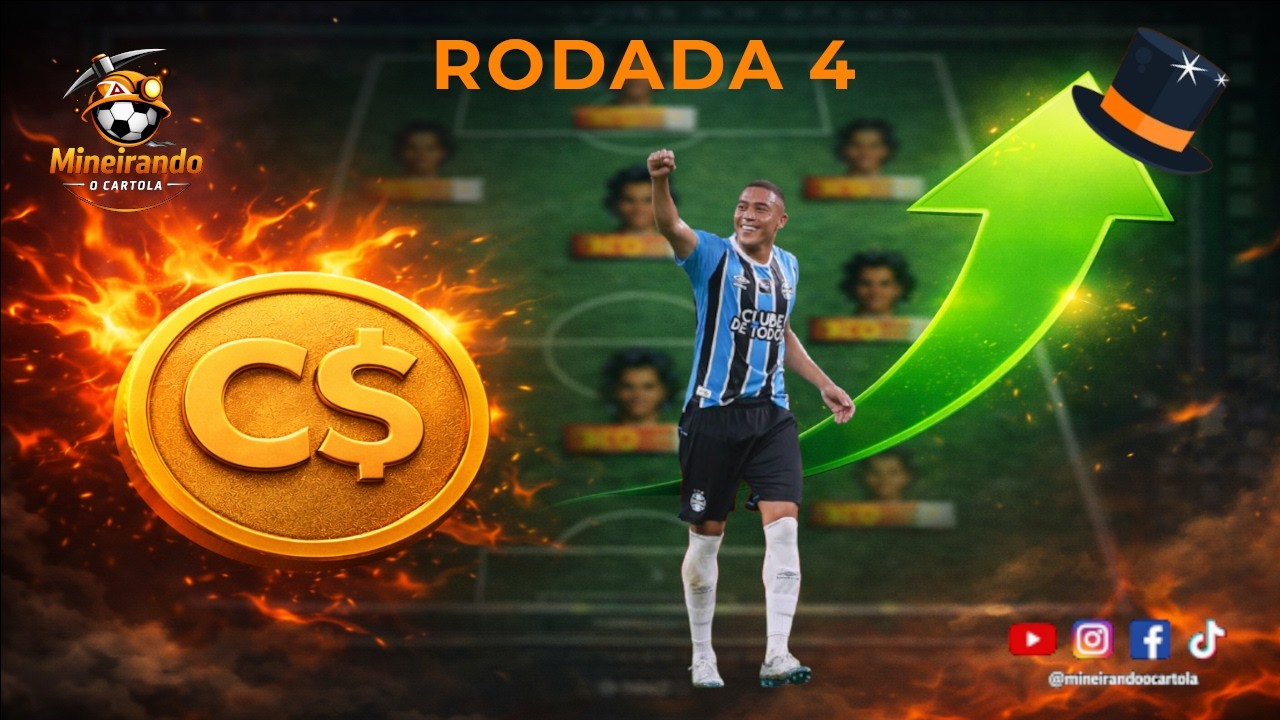 Rodada 4 - Cartola FC - Times para pontuar bem na rodada