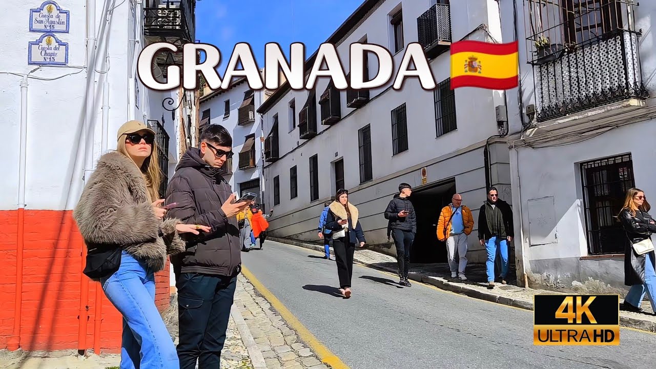 🔥TAN HERMOSO 😍 Paso a paso visita GRANADA, España 🇪🇸 4K 