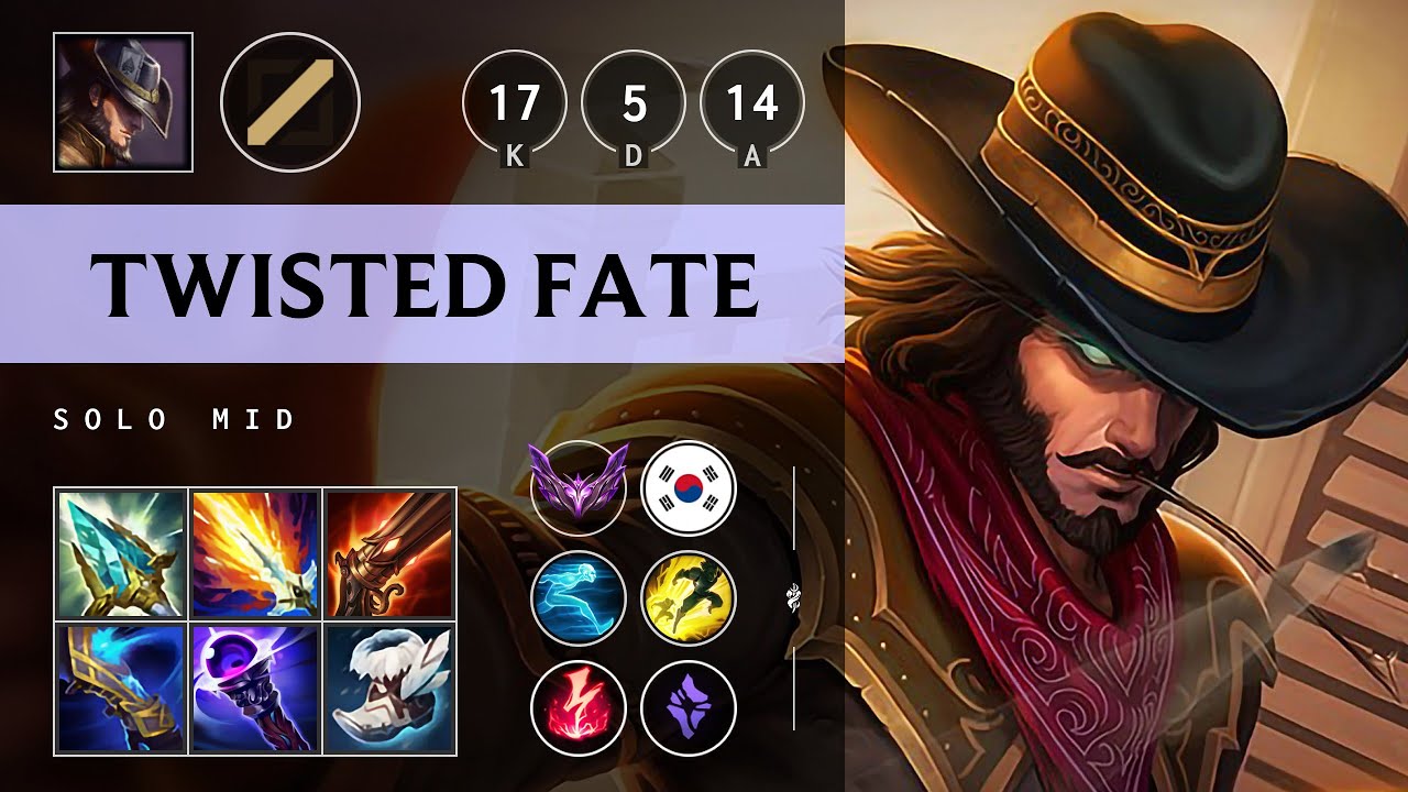 Twisted Fate Mid vs Yone: Godlike - KR Master Patch 14.23