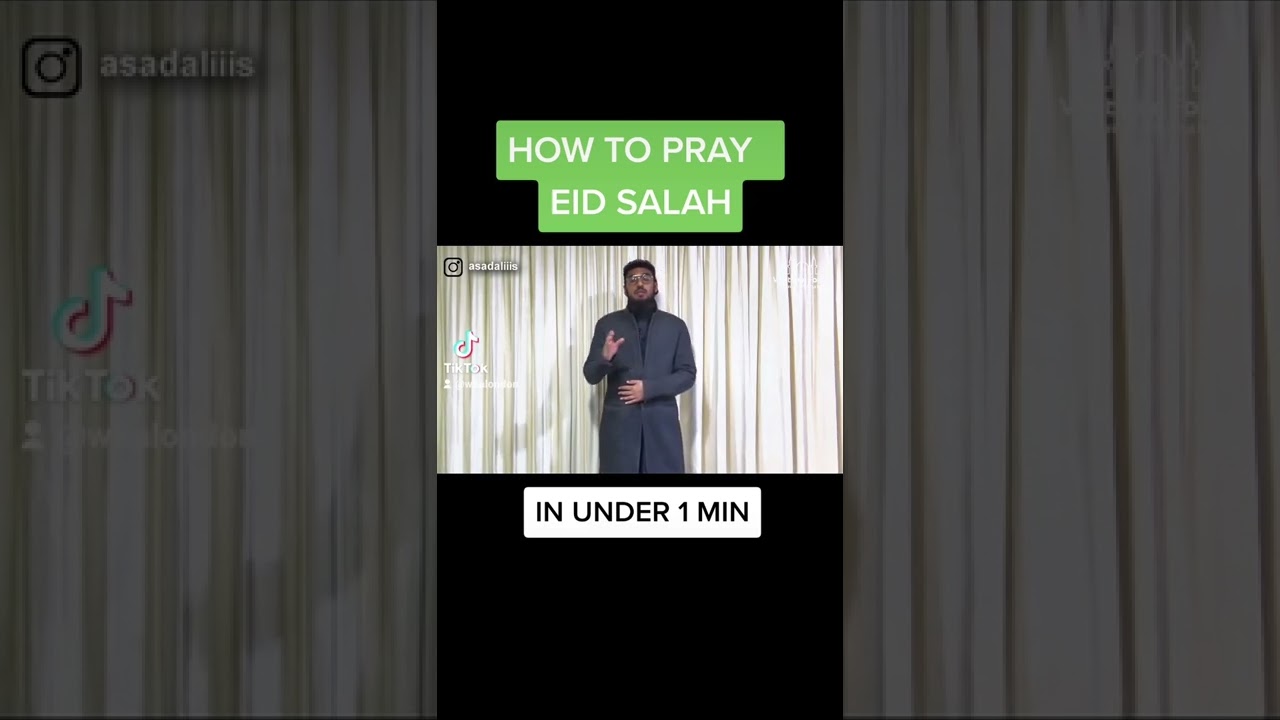 How To Pray Eid Prayer In Under A Minute (Hanafi) - Hafiz Mohammed Asad Ali
