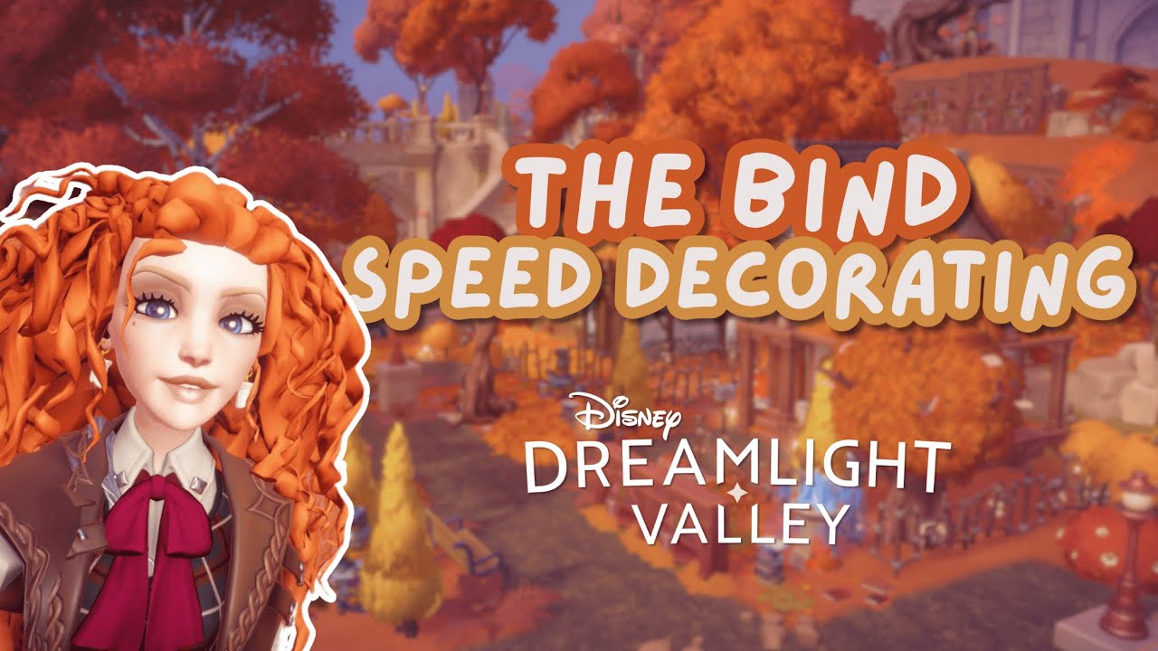 СКОРОСТНОЕ ДЕКОРИРОВАНИЕ THE BIND 🍂📚 // Сказочная долина // Disney Dreamlight Valley // Скоростно...