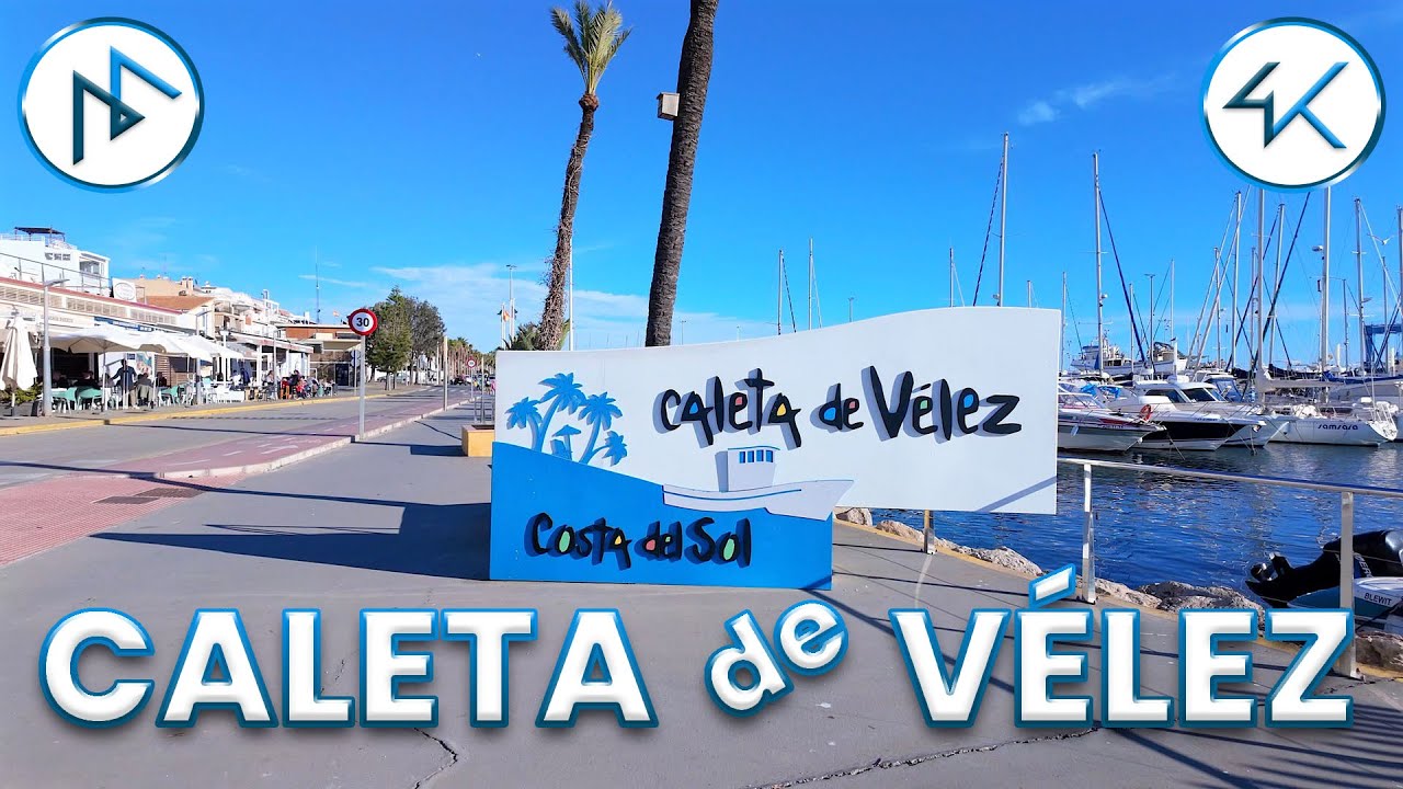🌴 Walking Tour Caleta de Vélez in Vélez-Málaga, Spain 🇪🇸 | 4K