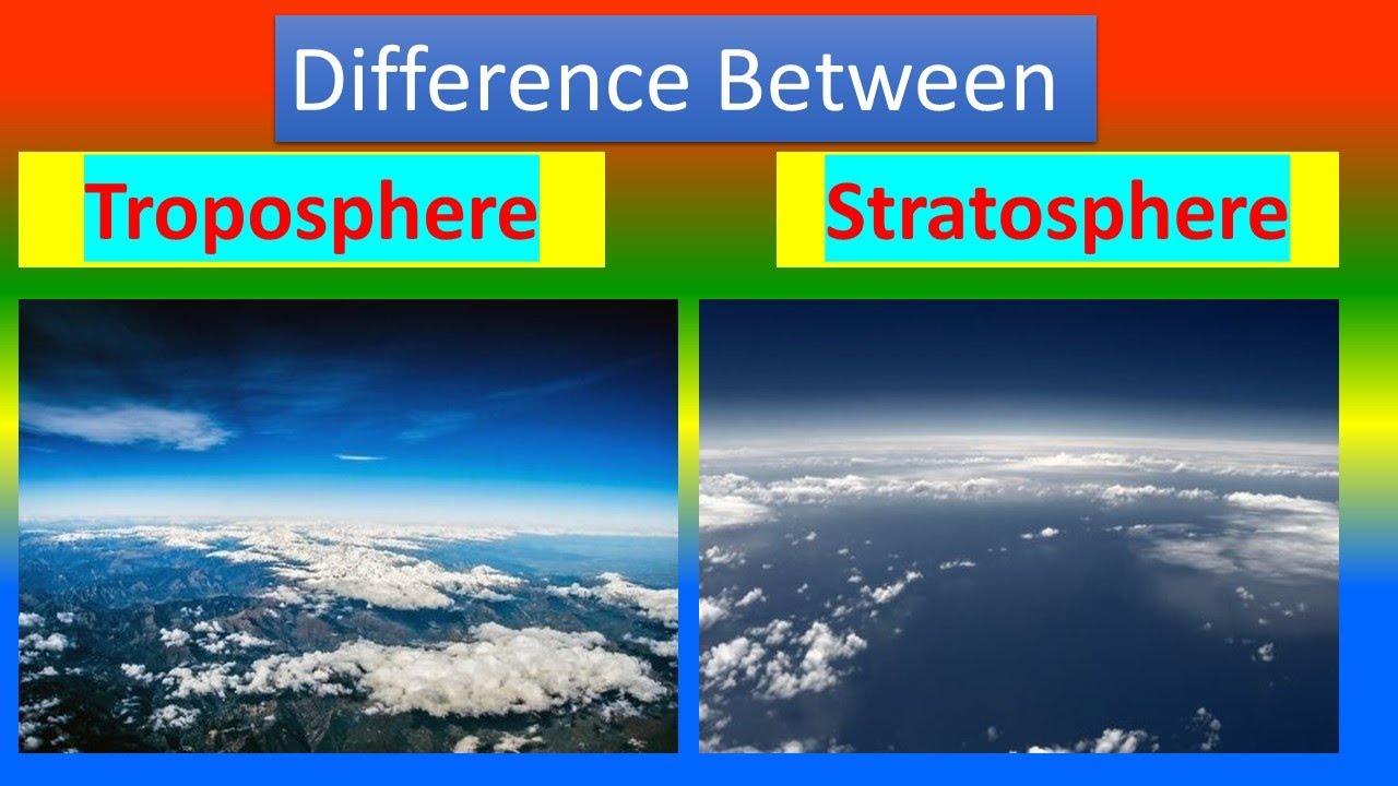 Difference between Troposphere and Stratosphere