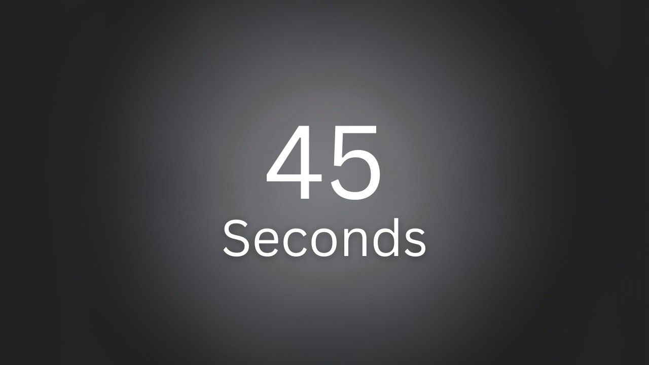 45 Second Timer ⏱️ Countdown With Female Voice