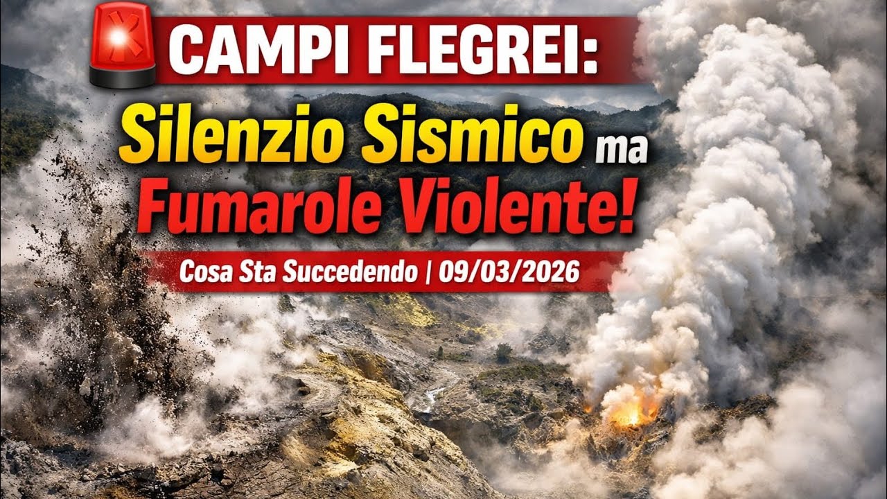 🚨 CAMPI FLEGREI: Silenzio Sismico ma Fumarole Violente! Cosa Sta Succedendo? | 09/03/2026