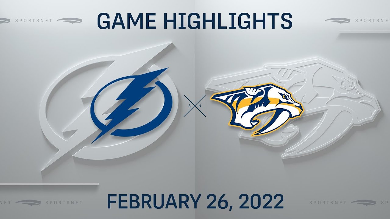 NHL Highlights | Lightning vs. Predators - Feb. 26, 2022