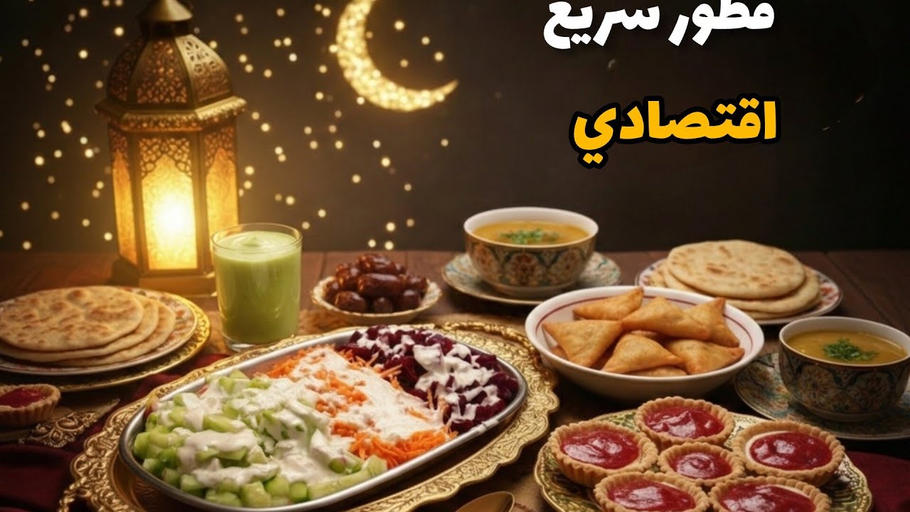 فطور مغربي متنوع دايزو الكلام 🌙 طبيلة مشكلة بلي كاين في الدار وبلا كثرة الوقوف! 
