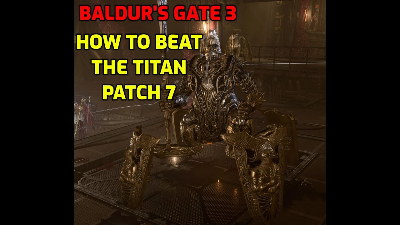 BALDUR'S GATE 3 (Honor Mode ruleset) - How to beat The Steel Watch Titan bg3  (Gameplay) Patch 7