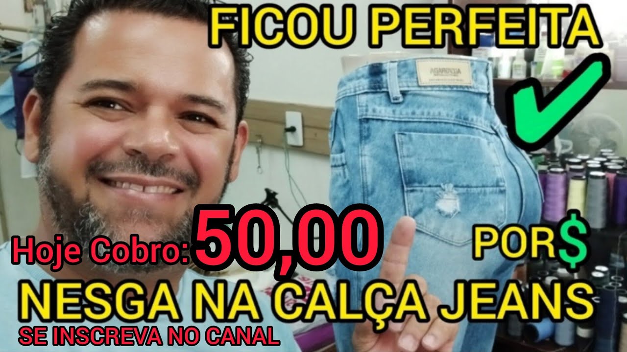 COMO COLOCAR NESGA NA CALÇA #jeans #dicas #moda