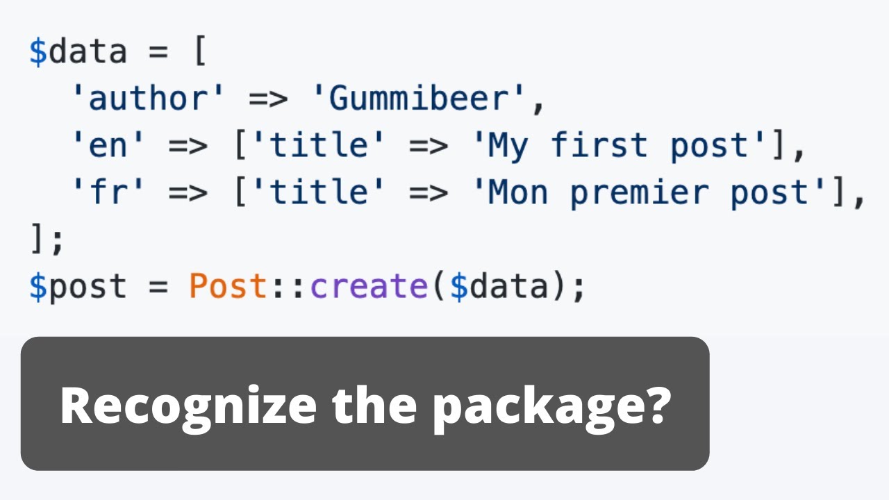 Multi-Language Laravel: Part 3 - Packages for DB Models