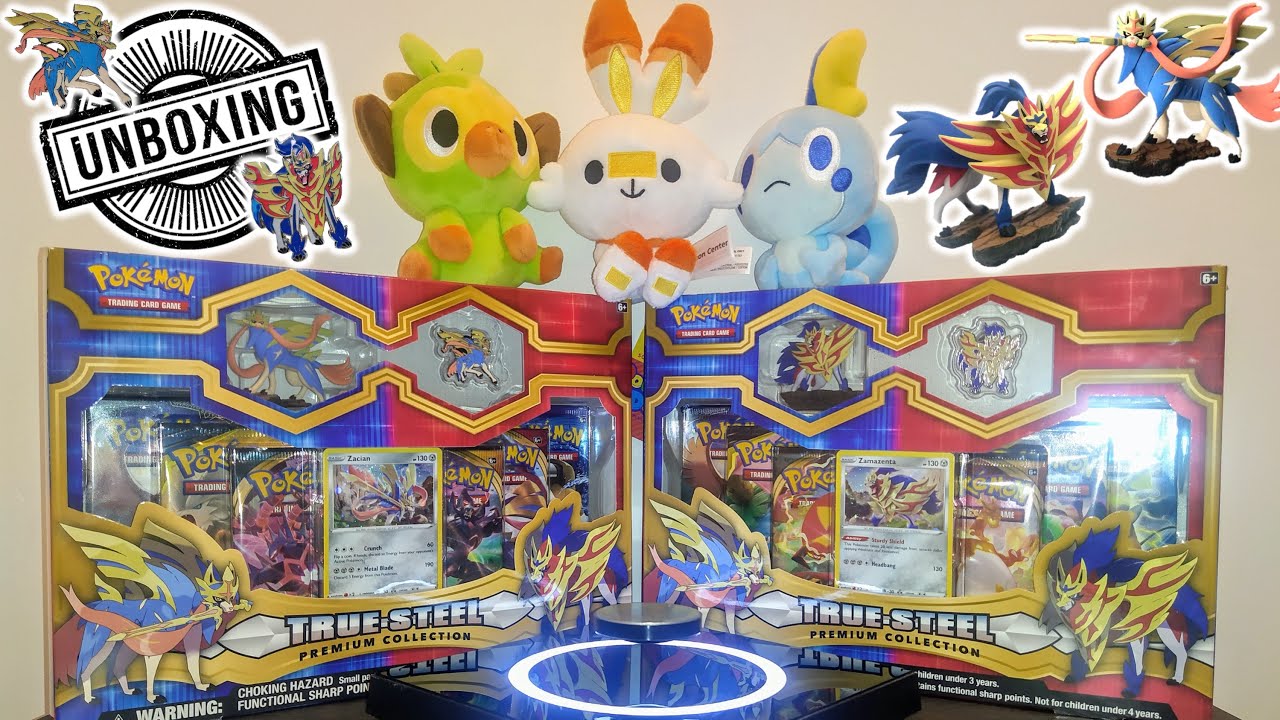 Unboxing Pokémon TCG: True Steel Premium Collection Zacian & Zamazenta