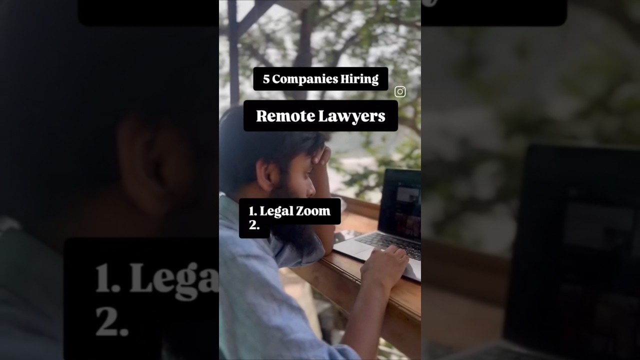 Legal Jobs in Companies | Online Jobs for Law Graduates | Indian Lawyers