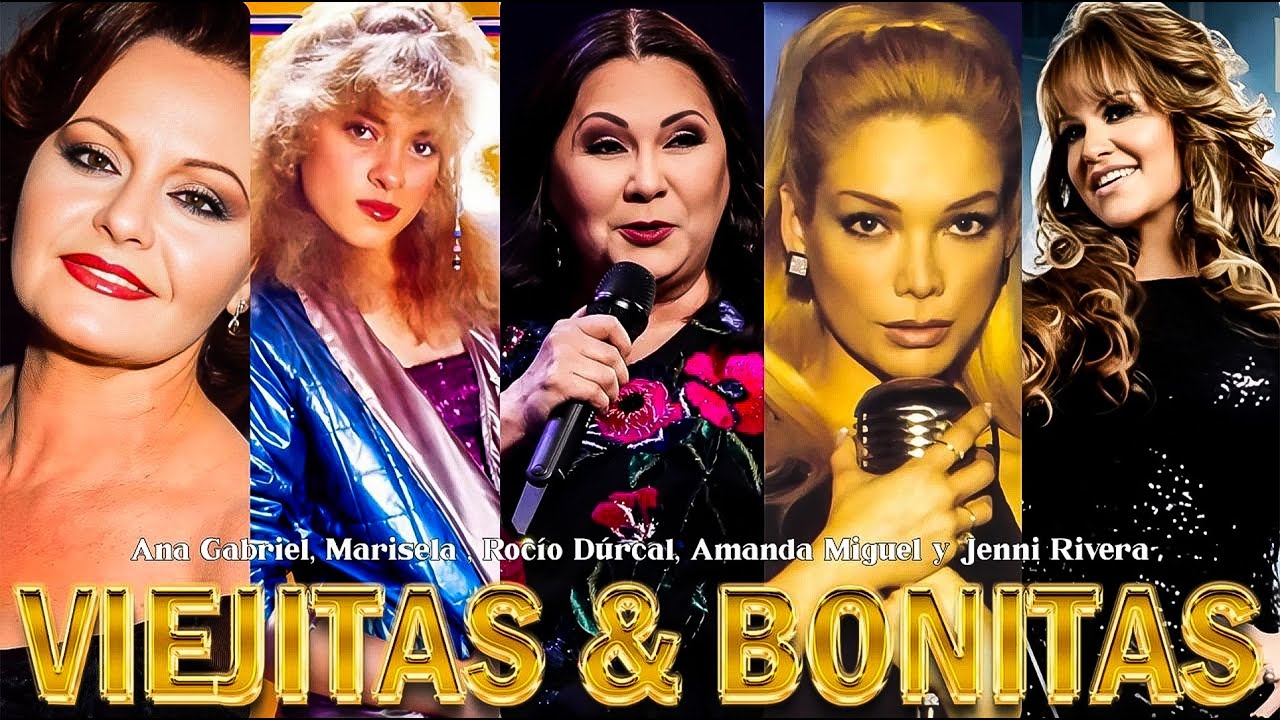 Ana Gabriel, Marisela , Rocío Dúrcal, Amanda Miguel y Jenni Rivera Exitos Mix💥Viejitas & Bonitas