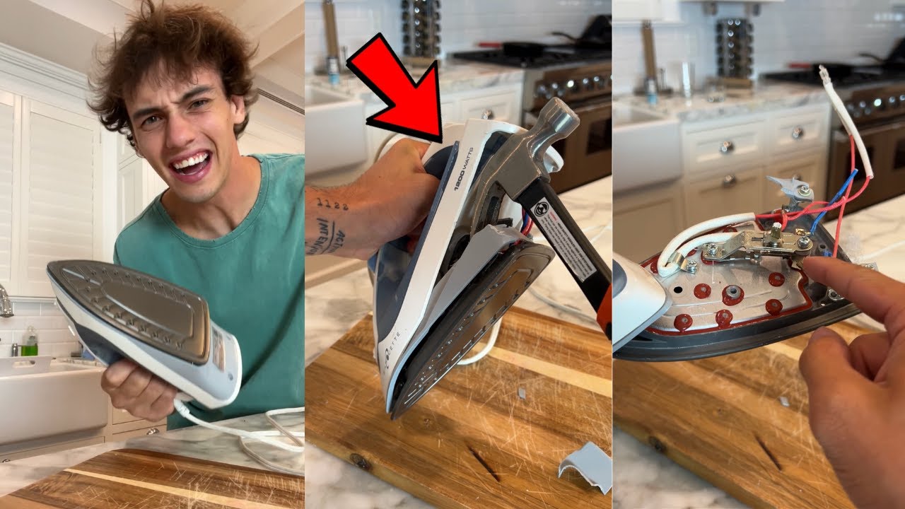 What's inside AN IRON?! 🤯 - #Shorts