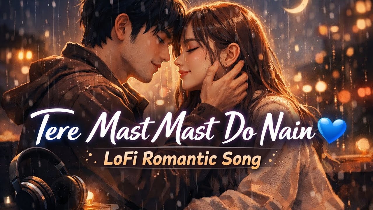 Tere Mast Mast Do Nain 💔 | Sad Romantic LoFi | Slow + Reverb | Viral Song #romanticsong #100kview 