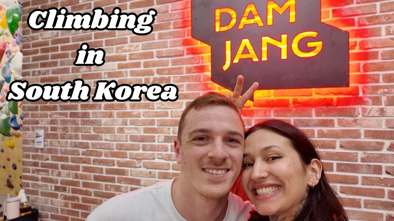 First Climbing Experience in Seoul at Dam Jang Gym! 🧗‍♀️🇰🇷✨
