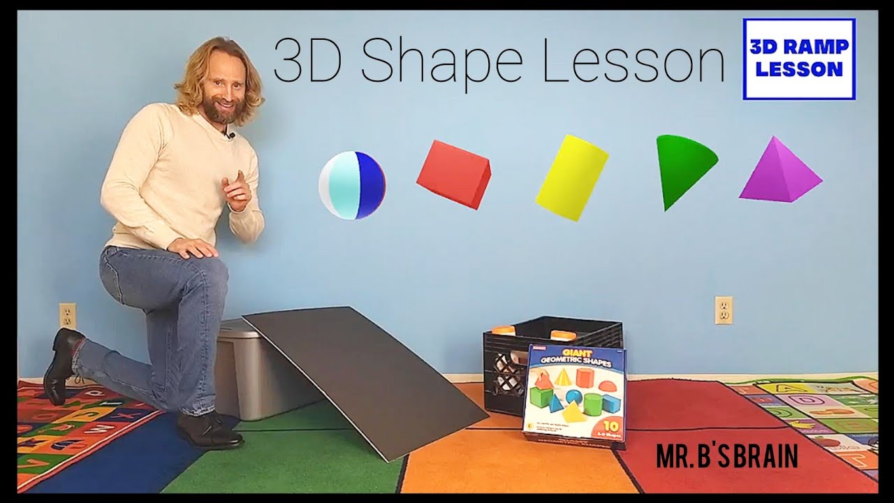 3d Shape Ramp Activity, 3d Shape Lesson, Total Physical Response, Hands On Learning, ESL Teaching