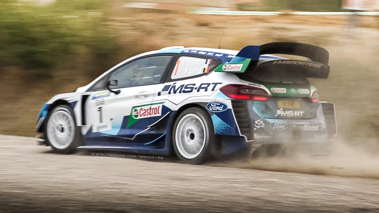 Adrien Fourmaux at RallyLegend w/ a M-Sport Ford Fiesta WRC Plus: Jumps, Burnouts & Sound!