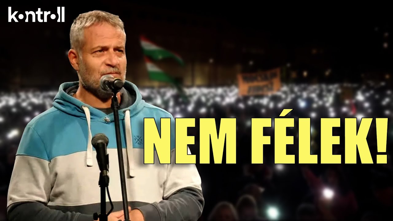Juh&aacute;sz P&eacute;ter besz&eacute;de a Kossuth t&eacute;ri t&uuml;ntet&eacute;sen