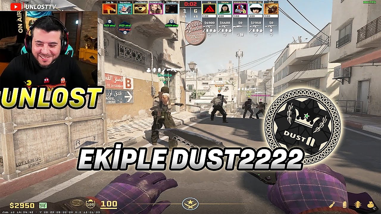UNLOST EKİPLE KLASİK DUST2 REKABETÇİ | Fire Flux UNLOST DUST2 MM | #unlost