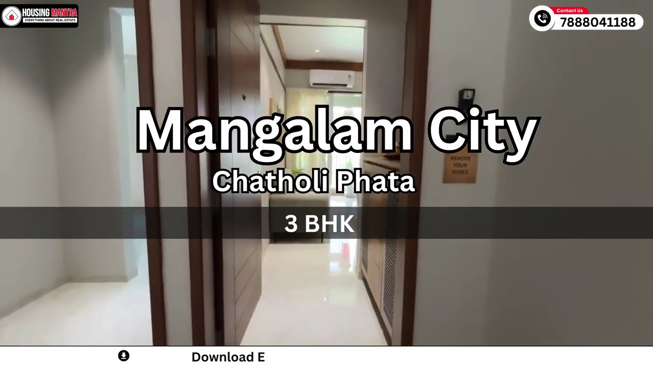 Mangalam City Charholi I Codename Mangalam City I Mangalam City Sample flat video I #MangalamCity