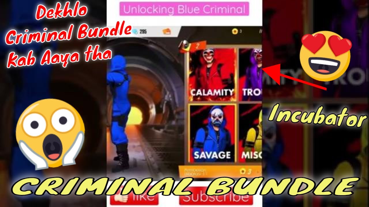 Freefire Criminal Top Bundle - Unboxing - #freefire