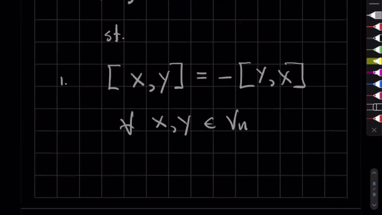 Group Theory L21V3: Review of Lie Brackets