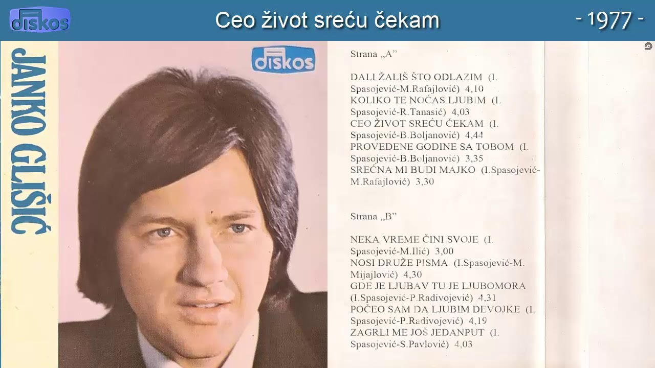 Janko Glisic - Da li zalis sto odlazim - (Audio 1977) - CEO ALBUM