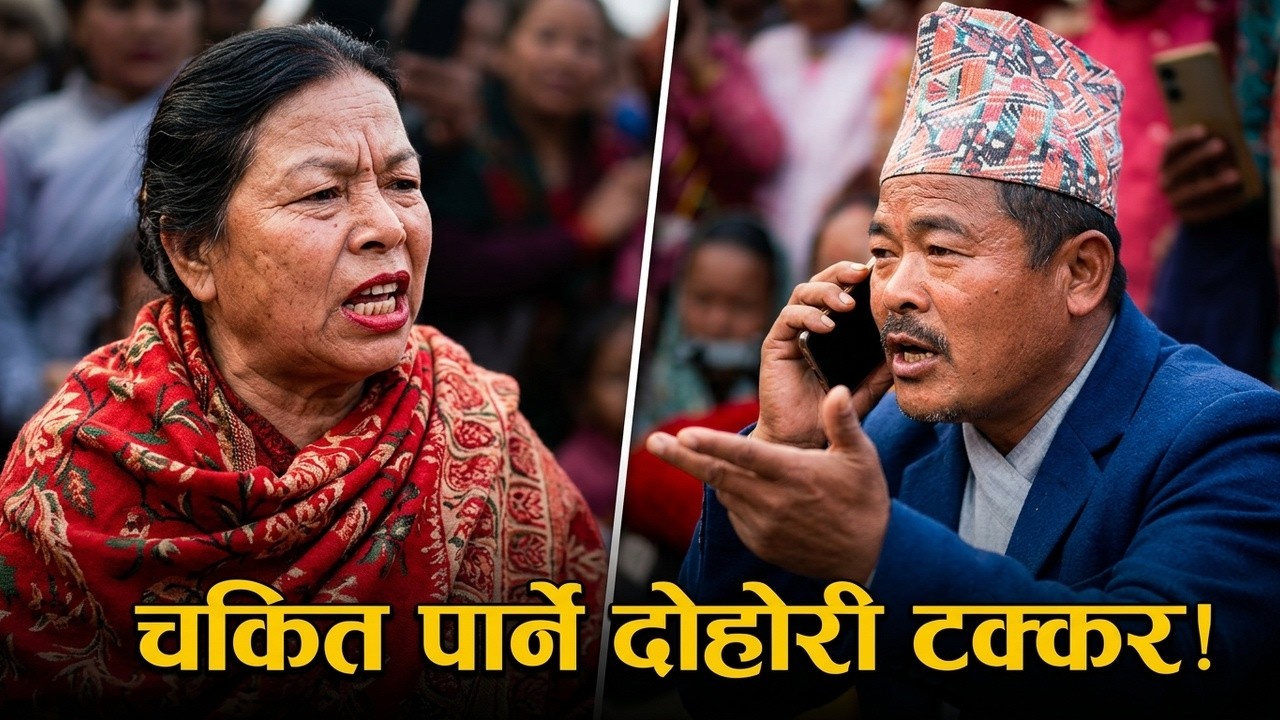 नौ डाँडा कटाएर लैजान्छु भन्दा सबै चकित | कडा दोहोरी टक्कर
